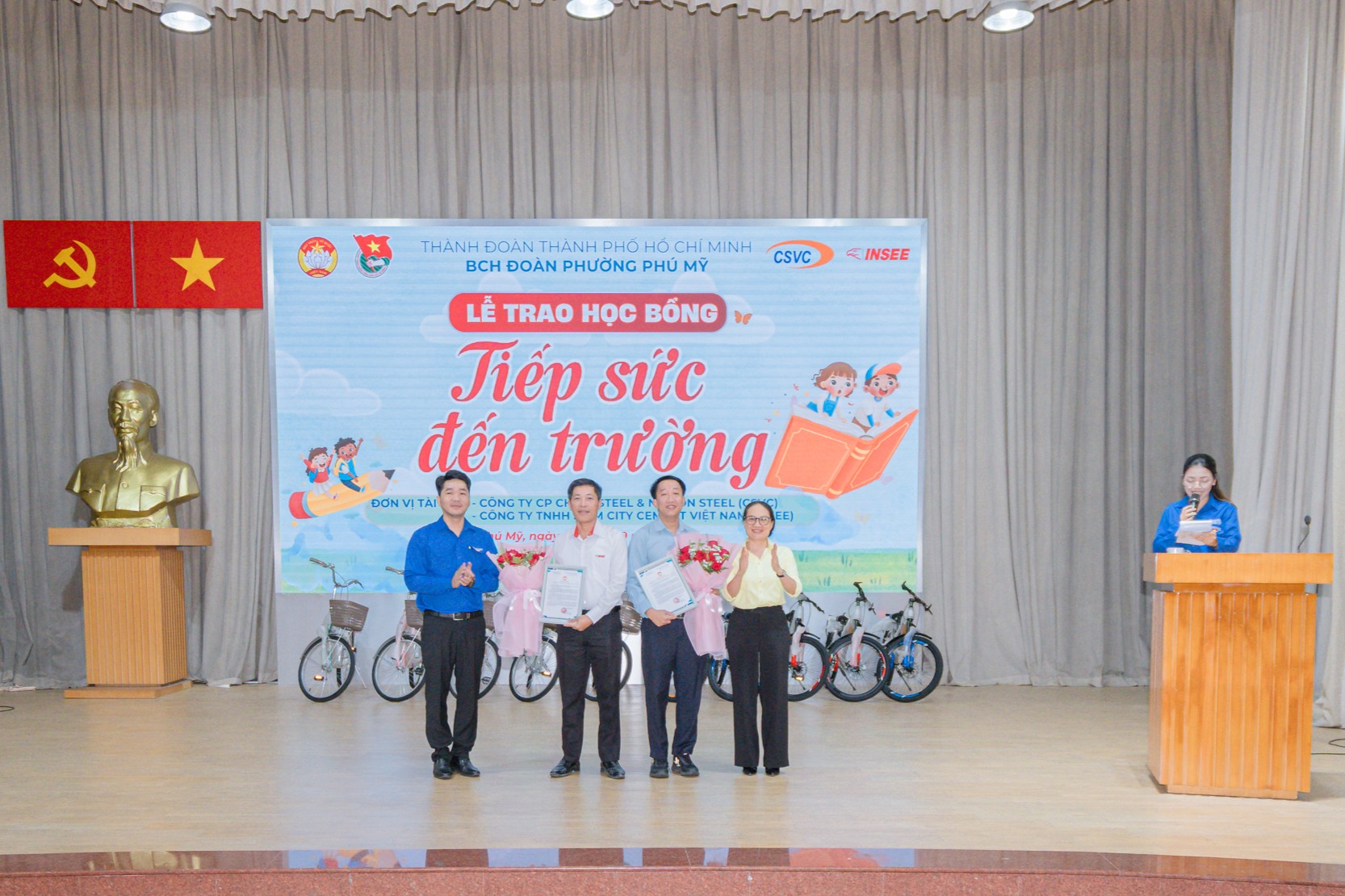 CSVC Donates 30 Bicycles to Underprivileged Students