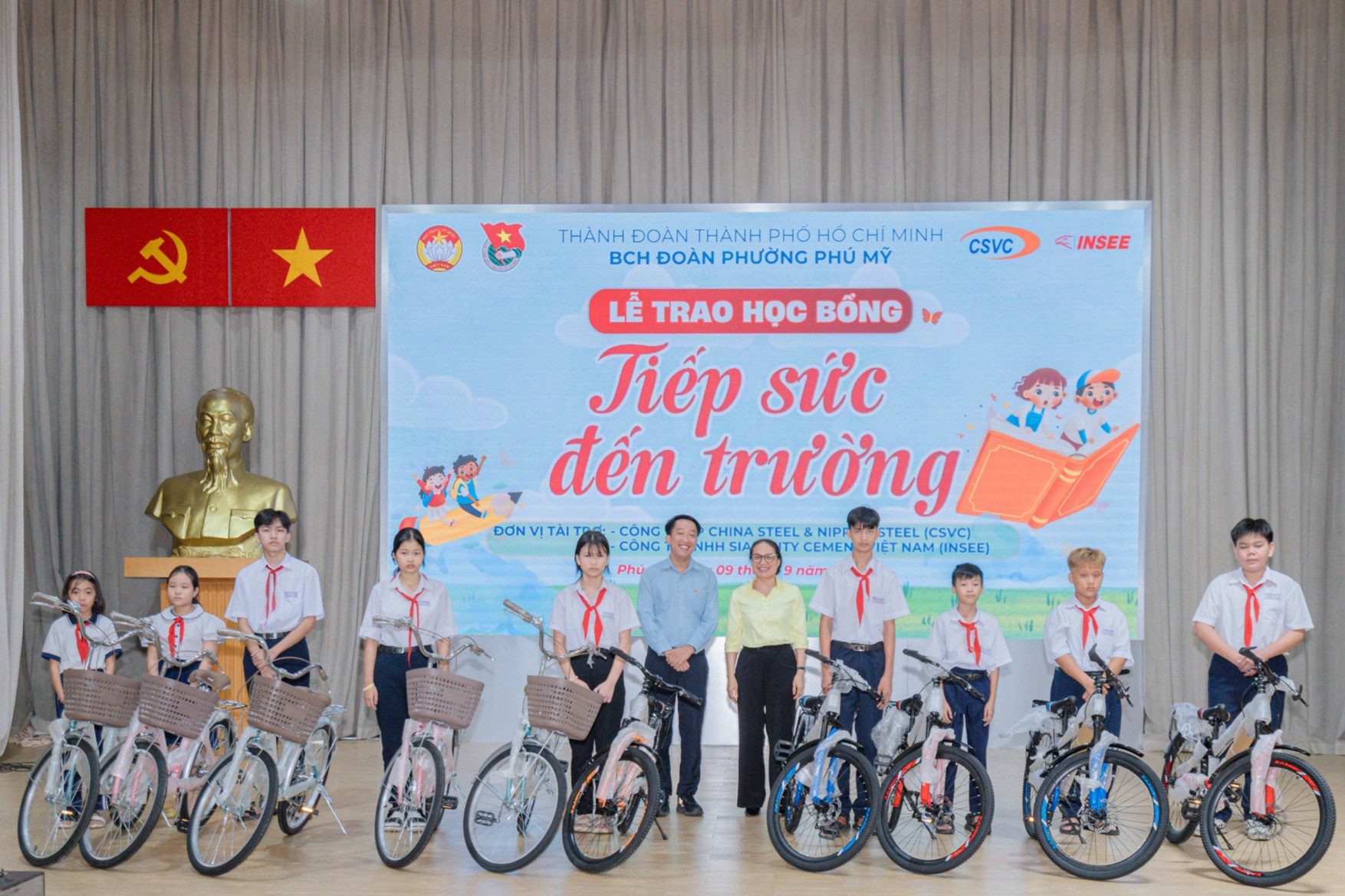 CSVC Donates 30 Bicycles to Underprivileged Students